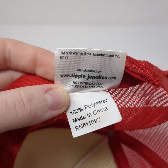 Bazinga Snapback Trucker Hat Red OS Adjustable Mesh Back The Big Bang Theory - Picture 10 of 10